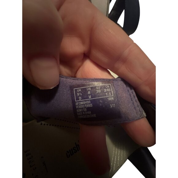 Clarks Womens Navy Blue Strappy Sandals Size 8 - Picture 8 of 8